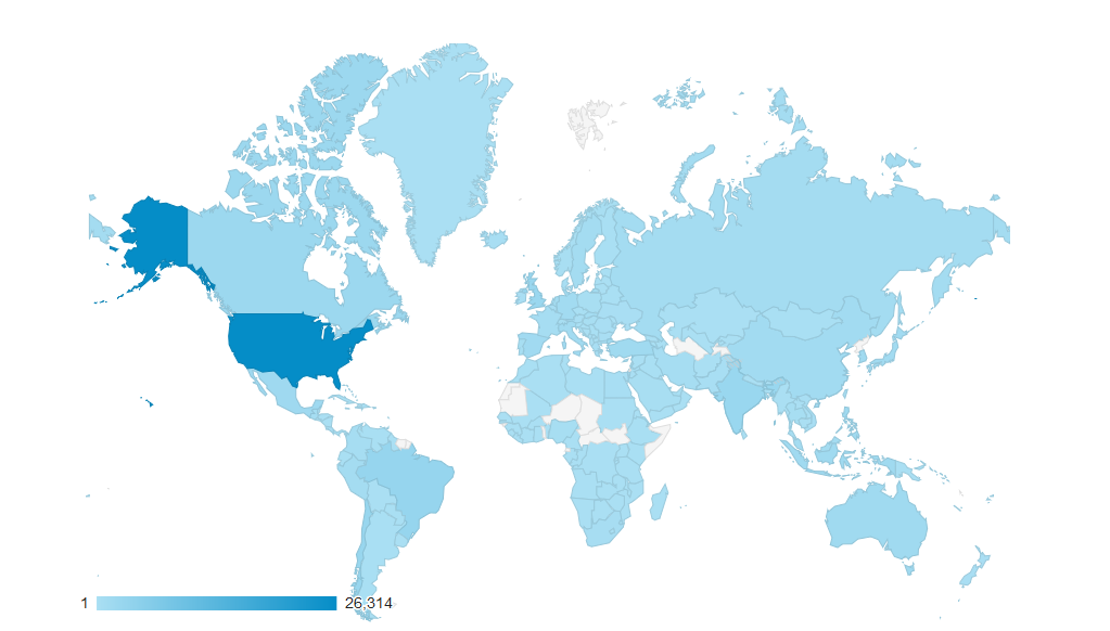 jMetrik Global User Map